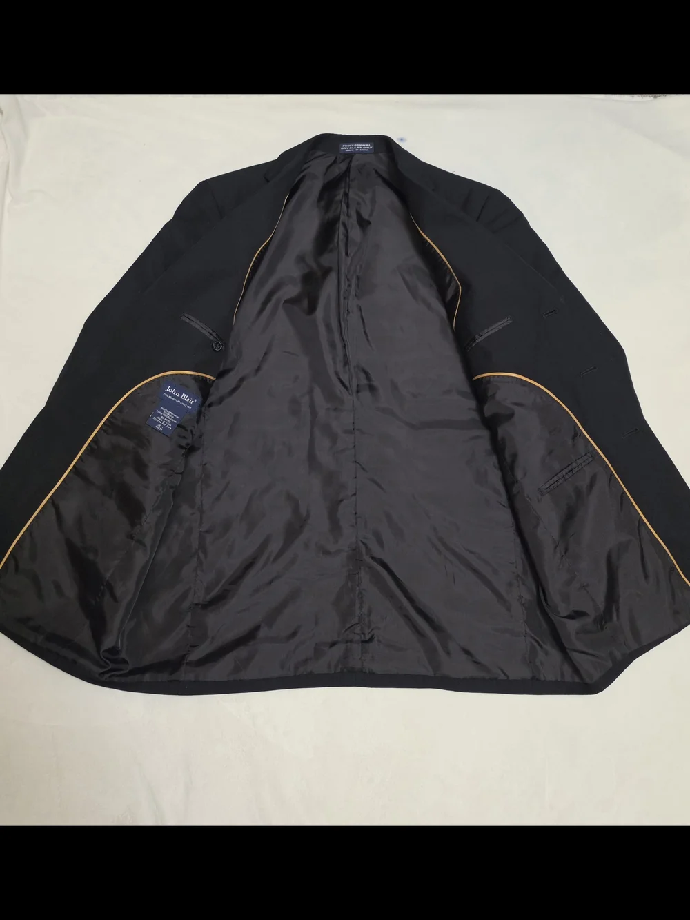 John Blair black formal blazer, size 38R. Classic three-button